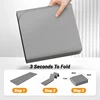 Foldable TPE Yoga Mat: Eco Friendly, Double Sided Non-slip, Folding Travel Fitness Mat for Yoga, Pilates & Floor Workouts