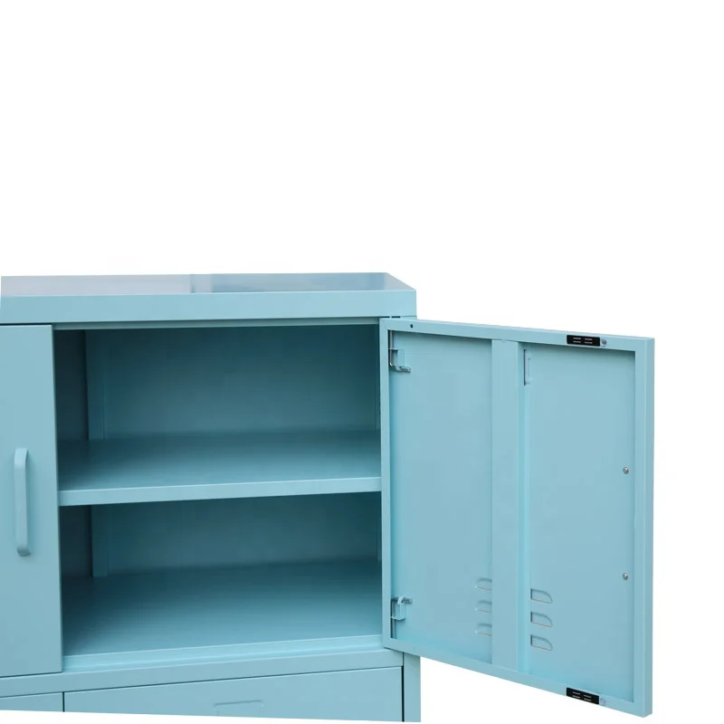 Factory Direct Sale Modern Metal Furniture Decorative Storage Locker Steel Cabinet Sideboard Living Room Metal Cabinet