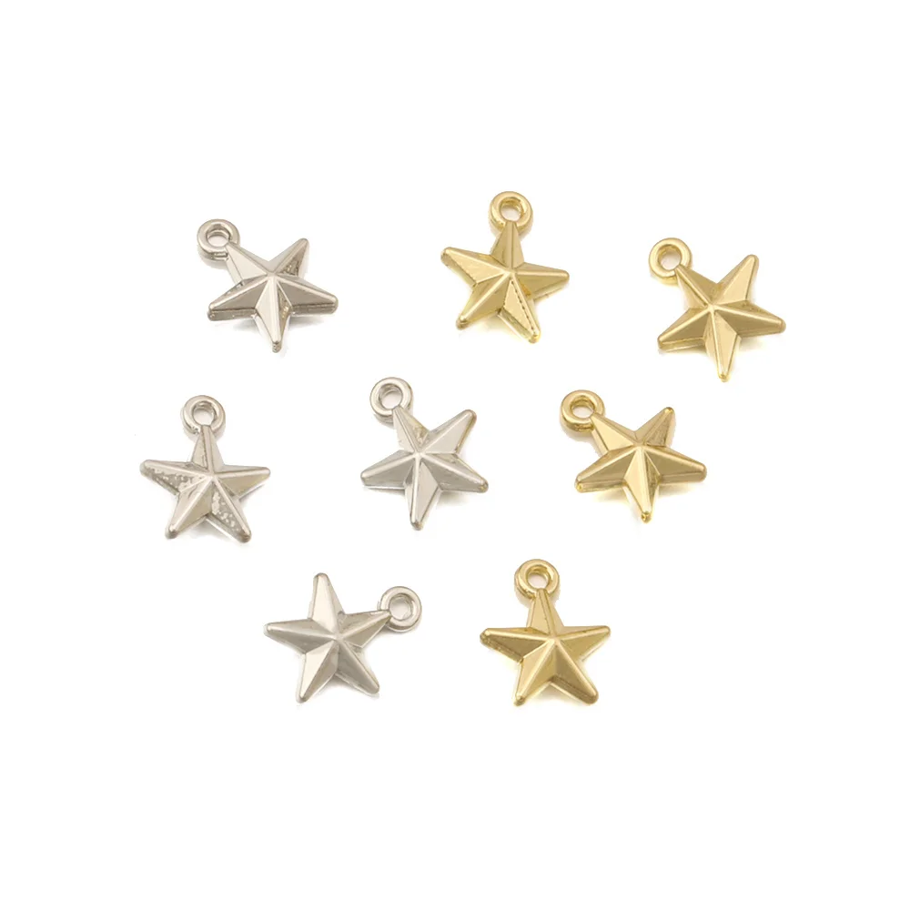 Cordial Design 100Pcs 7*9MM Bracelet Accessories/Zinc Alloy/DIY Charms Making/Star Shape/Hand Made/Jewelry Findings & Components - cordial