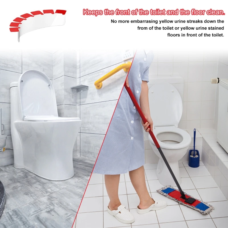 Pee Guard for Toilet Prevent Splashing Urine Urine Deflector with Superglue