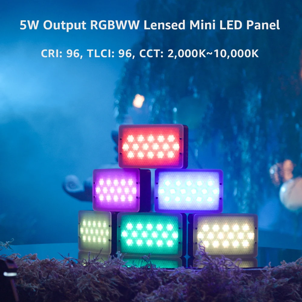 Aputure MC Pro RGBWW LED Video Light 2000K-10000K IP65 Magnetic Attraction Diffuser Photography Lighting for Vlog Photo Studio 2