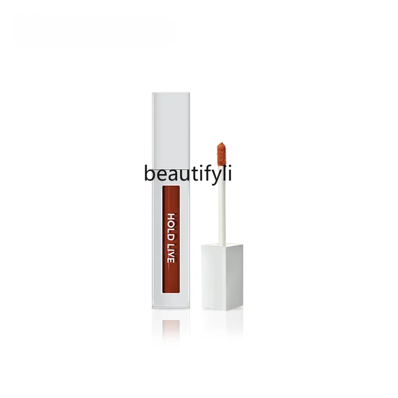 

zq Hold Live Photogenic Lip Lacquer Velvet Matte Matte Water Light Lipstick Caramel Plum Color Lasting