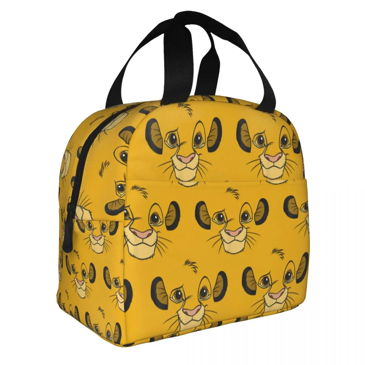 Lion King Insulated Lunch Bags Leakproof Simba Face Cute Cartoon