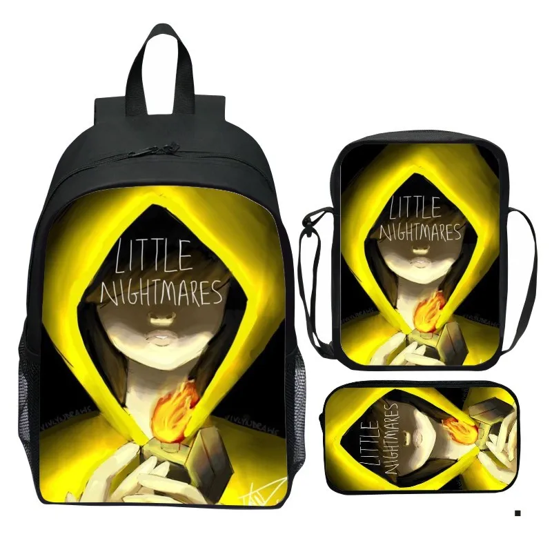 Little Nightmares set backpack, Little Nightmares 2 backpack, small shoulder bag, pencil case 5