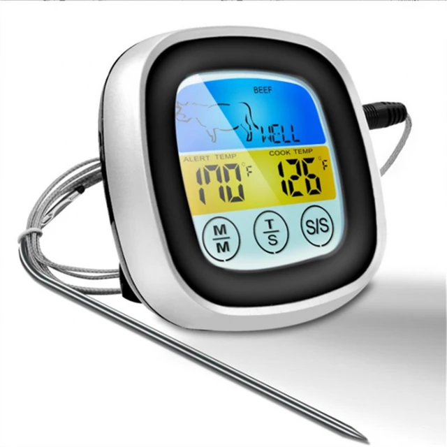 2pcs Oven Cook Thermometer Temperature Gauge Sensor Test Mini Digital  Thermometer Stainless Steel Probe Food Meat Grill Coffee - AliExpress