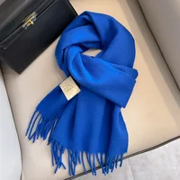 Winter Narrow Scarf 28 Color 100% Wool Scarf Hot Selling Solid Color Scarf Men's and Women's Universal Warm and Cold proof Scarf 6