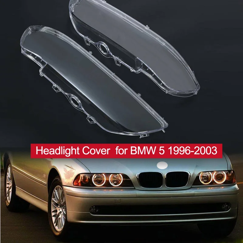 4-Door Left Right Headlight Lens Headlamp Lens Cover 63128375301 63128375302  for BMW 5 E39 facelift 1996-2003 - AliExpress