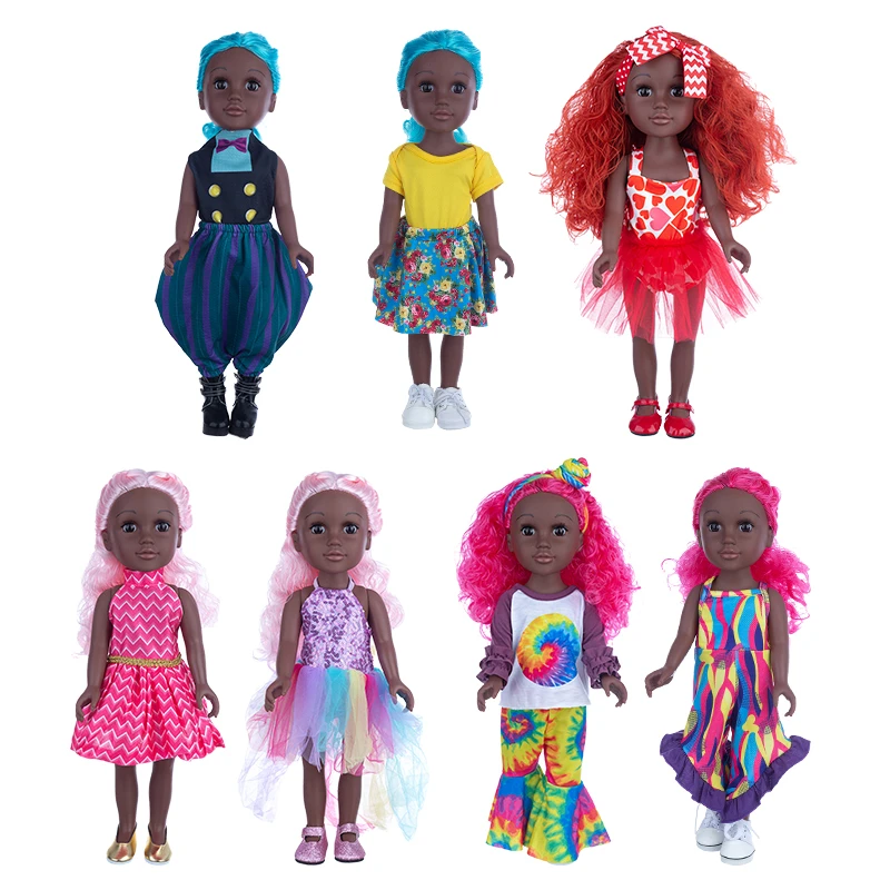 18 Inches Silicone Vinyl Fashion Baby Dolls Kids Toys Christmas Birthday Gifts Doll Collection anime doll