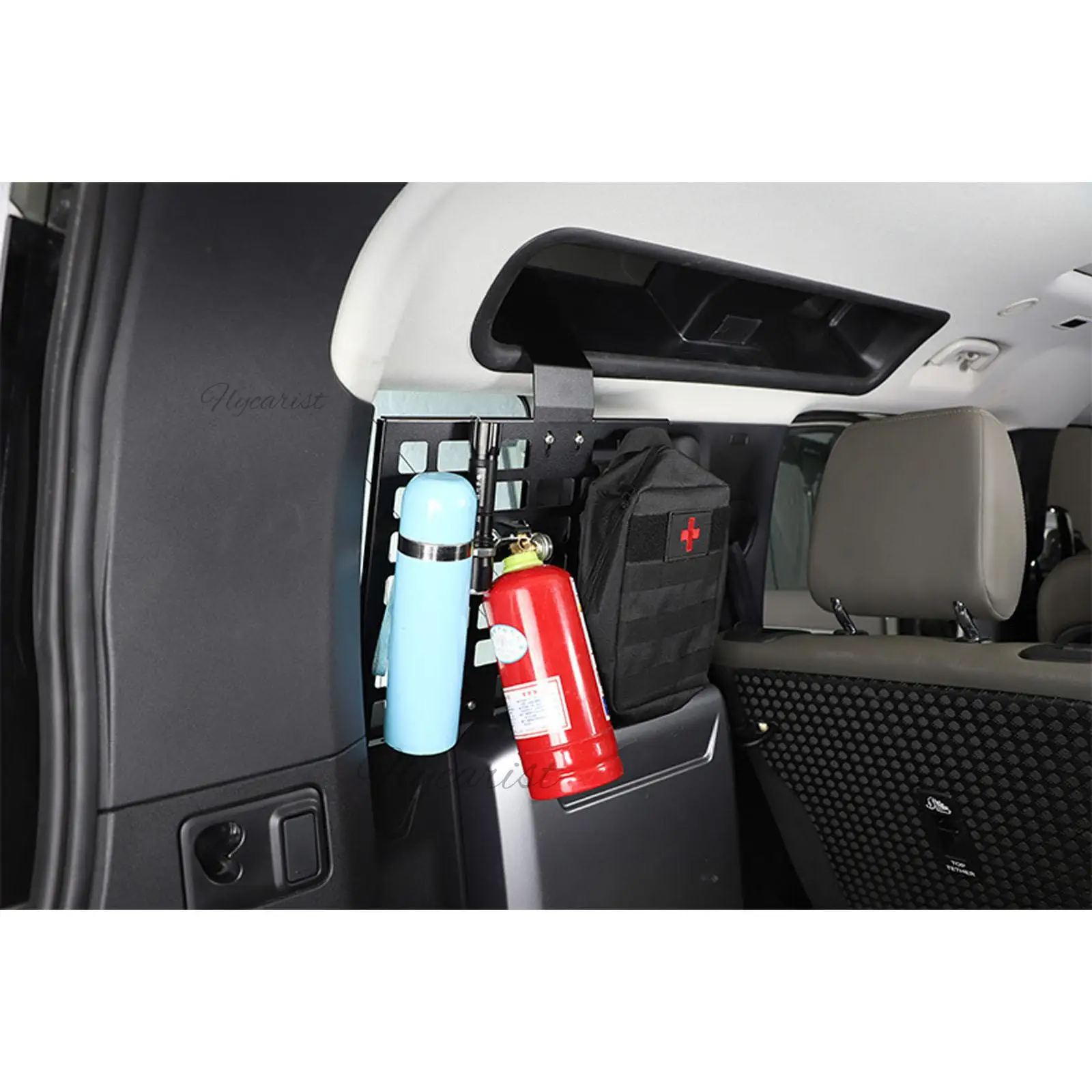 Land Rover Defender 110 2020-2022 알루미늄 합금 블랙 트렁크 계층형 파티션 랙