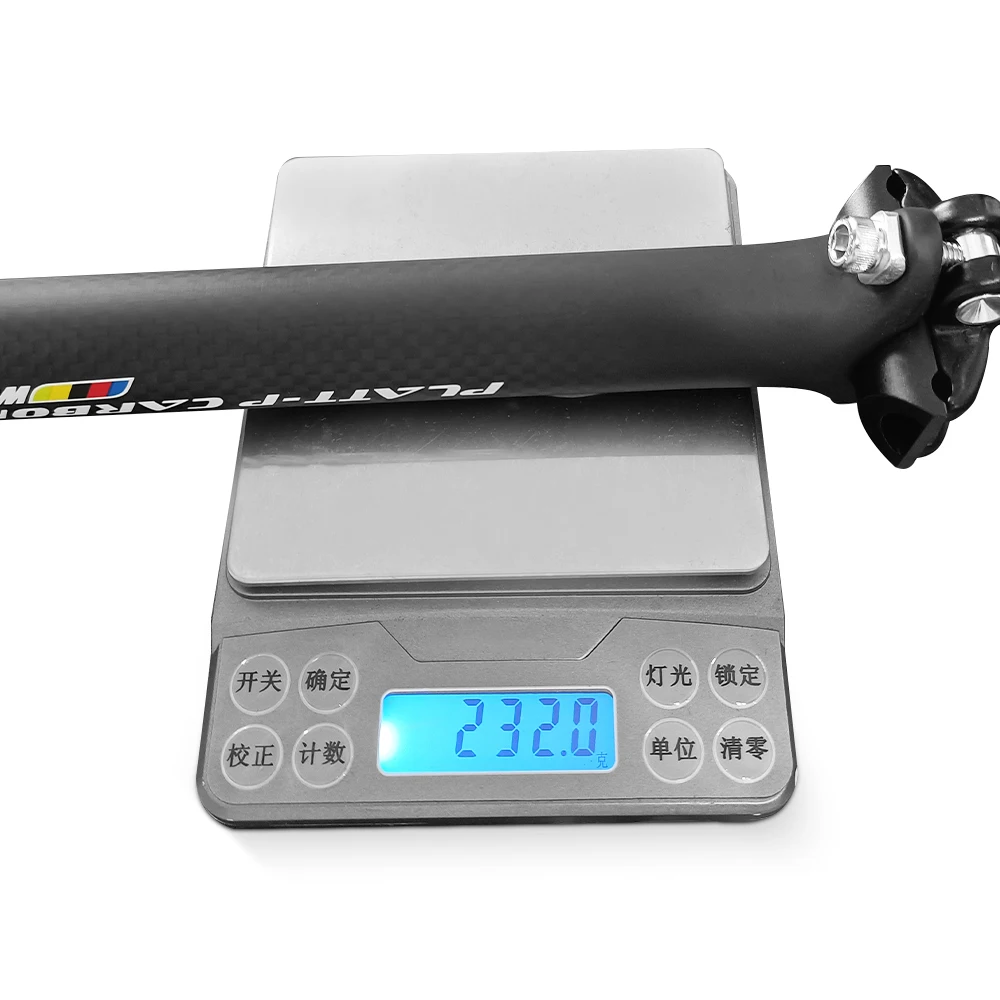 Carbon Bicycle Seatpost 27.2/30.8/31.6mm Matte Black MTB/Road Bike Seat Post Length 280mm Seat Tube Bicycle Parts