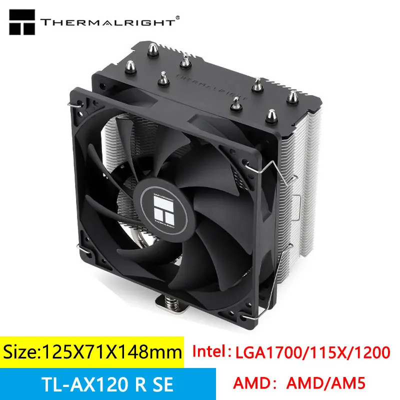 

Thermalright AX120 R SE CPU air-cooled radiator AGHP anti-gravity 4 heat pipes S-FDB12CM fan supports LGA1700/115X/1200/AM5/AM4