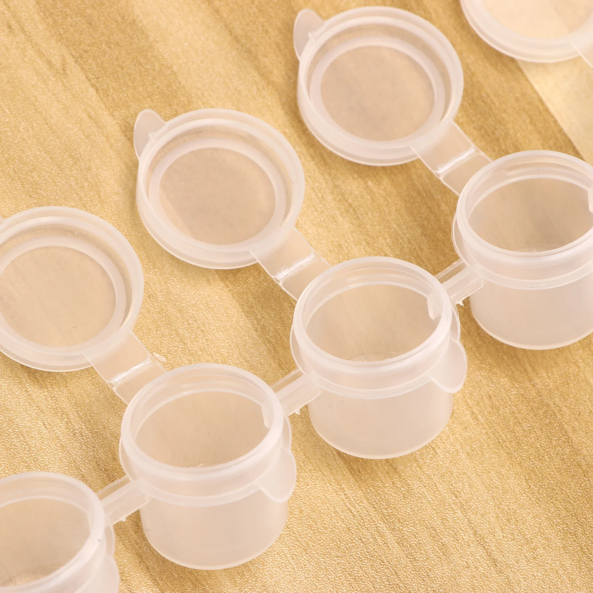 10 Streifen 60 Töpfe Leere Farbstreifen Mini-Farbbecher Box Pod Kunsthandwerk Kunststoff-Aufbewahrungsbehälter Pigmentbehälter Zeichenzubehör – Detail 9