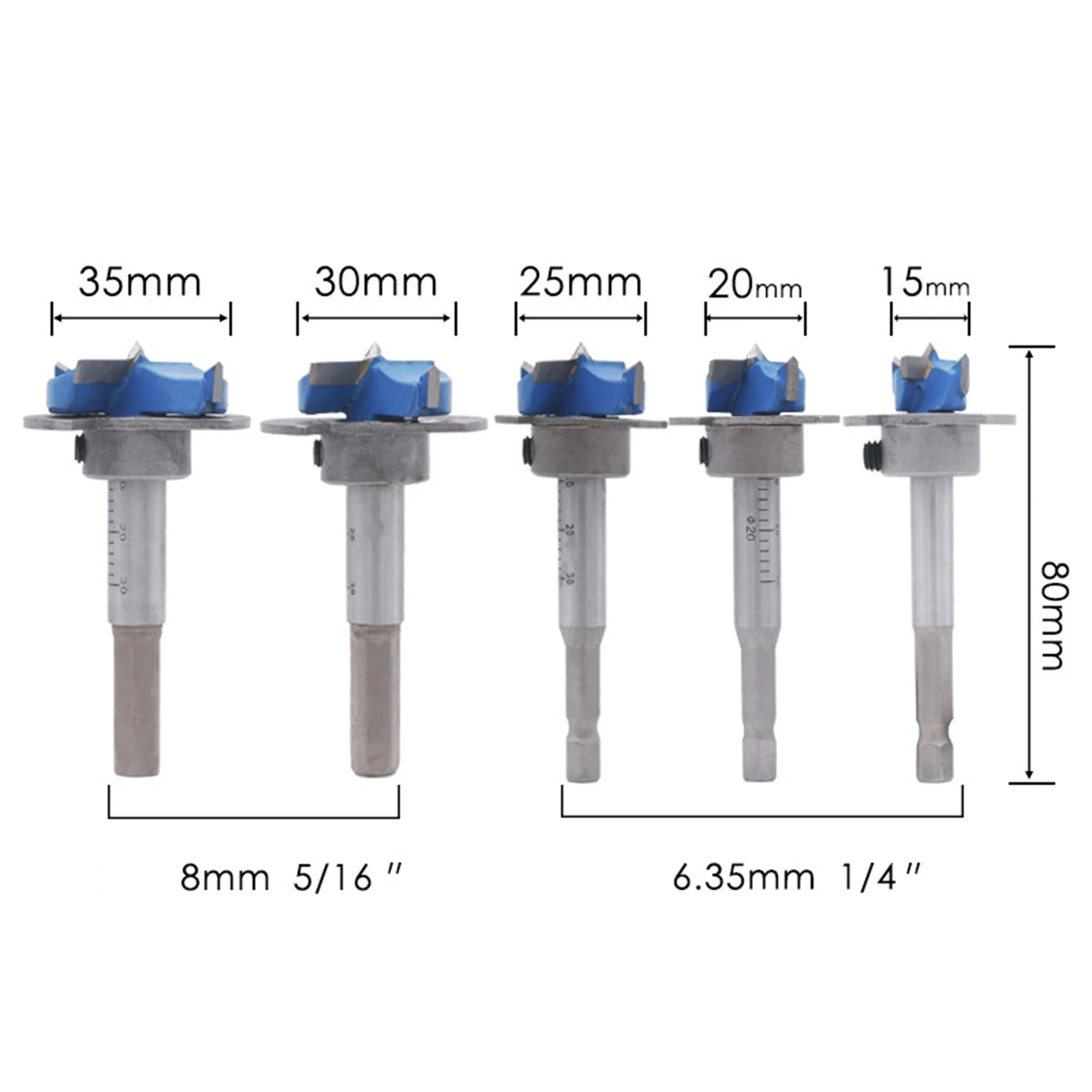 Рисунок 2 - Набор твердосплавных насадок для дрели
