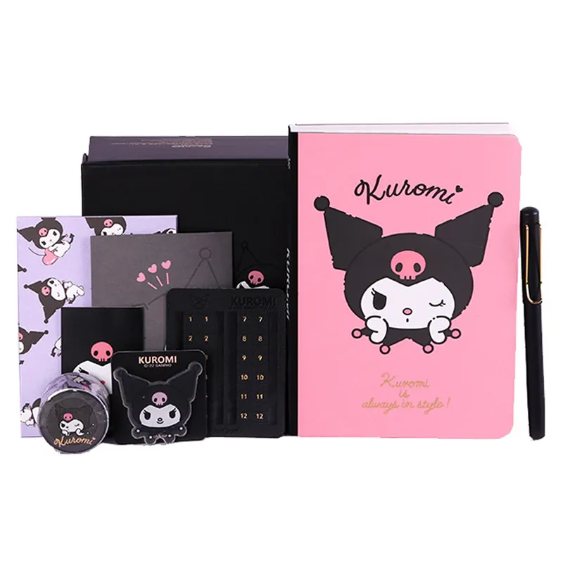 킨보르 산리오 쿠로미 핸드북 노트 문구 선물세트 B6 핸드북 세트 귀여운 소녀 선물