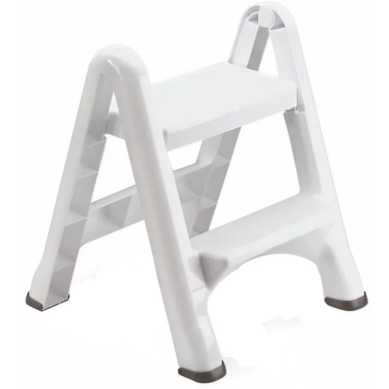 

Rubbermaid EZ Step Folding 2-Step Stool, White