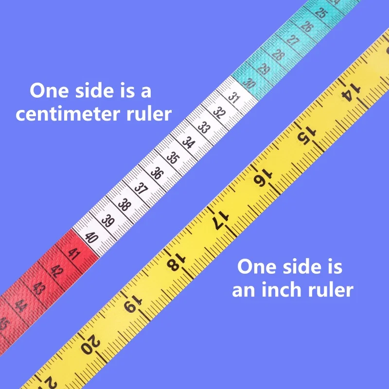 150cm 바디 측정 테이프 자 미니 재봉사용 테이프 소프트 플랫 센티미터 테이프 측정기