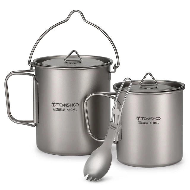 Ultralight Titanium Cookware Set 2