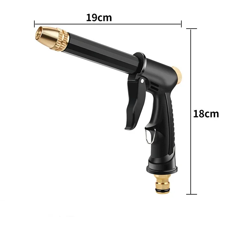 

Car Wash Sprayer Metal Heavy Duty Power Water Gun High Pressure Tap Hose Nozzle with Adjustable Spray Patterns Car Cleaning