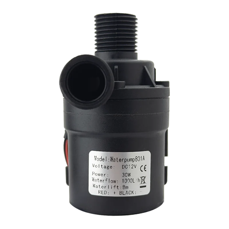 DC24V Bürstenlosen Motor DC12V 1000L/H Kopf 8M Wasserdichte Tauchpumpe Brunnen Warmwasserbereiter Dusche Booster Pumpe EU Adapter – Detail 11
