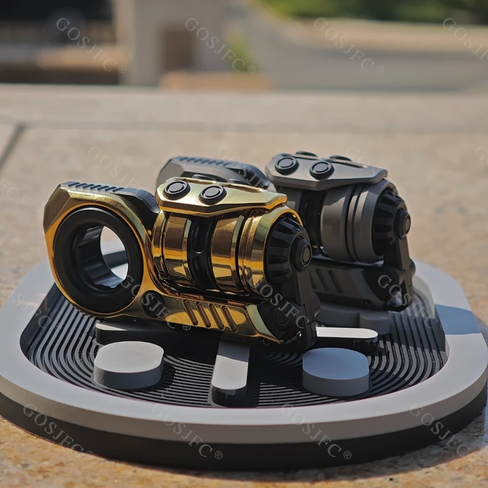 GoBiggeR チタン鋼製 ゴールデン シニアン フィジェットスライダー 多