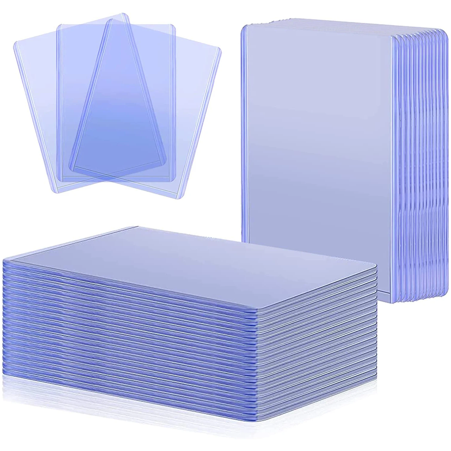 25Ct Pokemon Trading Cards Toploader Pokemon Cards Display Case Sport Mtg Yugioh Standard Card Protector Cover 35Pt