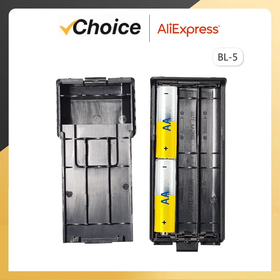 Baofeng UV-5R Battery Case BL-5 AAA batteries Shell Extended AA Battery Housing for UV-5R DM-5R UV-5RE Walkie Talkie Accessories 5