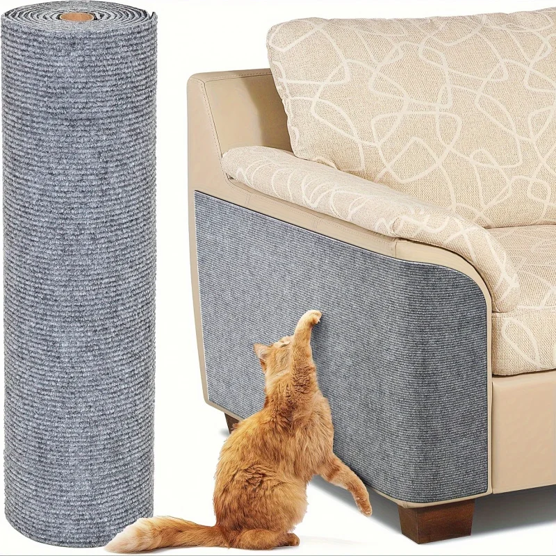 Trimable Cat Furniture Protector Equipped with self-adhesive scratch padsï¼ŒProtect the Sofaã€Door Tree Stand Safe from Claws