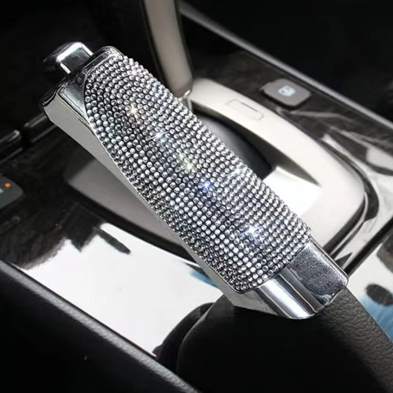 Handbrake Grips Universal Crystal Car Handbrake Covers Anti-slip Auto Gear Shift Collars Diamond Bling Accessories Interior hand brake cover