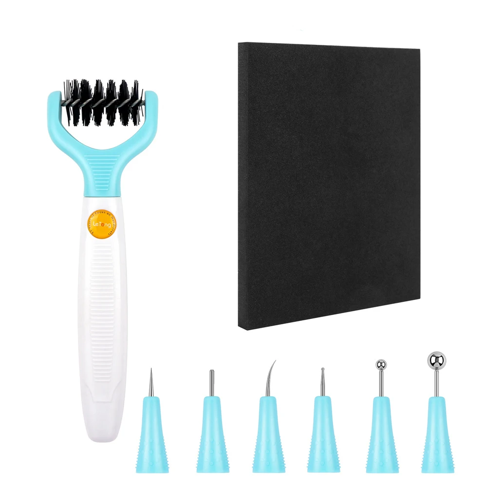 All-in-One Paper Sculpting Tool Kit & Die Brush for Card Making Paper Blossom Tools for Creating Realistic Dimensional Flowers