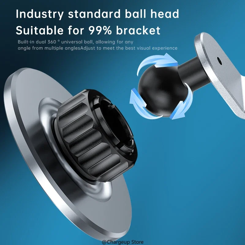 Magnetic Aluminum Alloy Car Phone Holder Screen Side Holder Adjustable No Need To Stick for Tesla Model 3/Y BYD Car with Screen