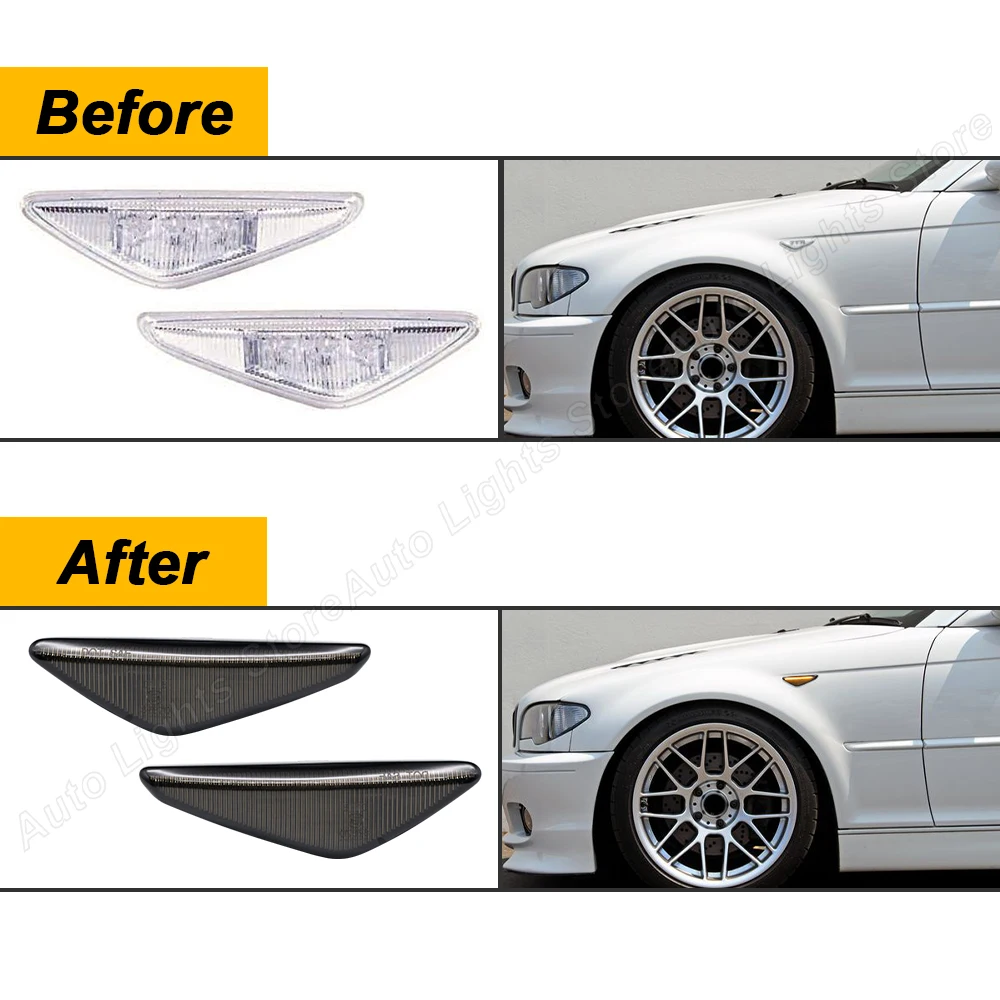 ̵ Ŀ LED Ʈ BMW E46 2D 2003-2006 325Ci 330Ci  ͺ  õ, ̳ 12V, 2 