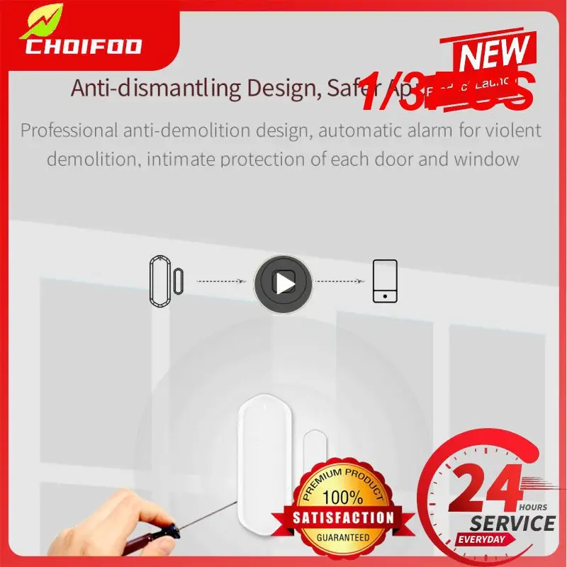 

1/3PCS Tuya Smart Wifi Door Sensor Magnet Window/door Status Detector Smart Life App Notification Push Alarm Work With Alexa