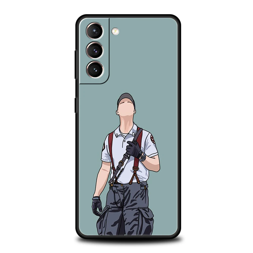 Fireman Firefighter Soft TPU Phone Case Cover