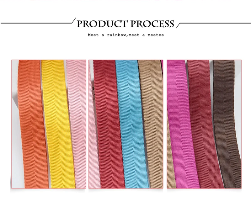 Sangle en nylon, Sangle en nylon de 3,8 cm large, multicolore, 9,1 à 18 Sangle en nylon, Sangle en nylon de 3,8 cm large, multicolore, 9,1 à 18