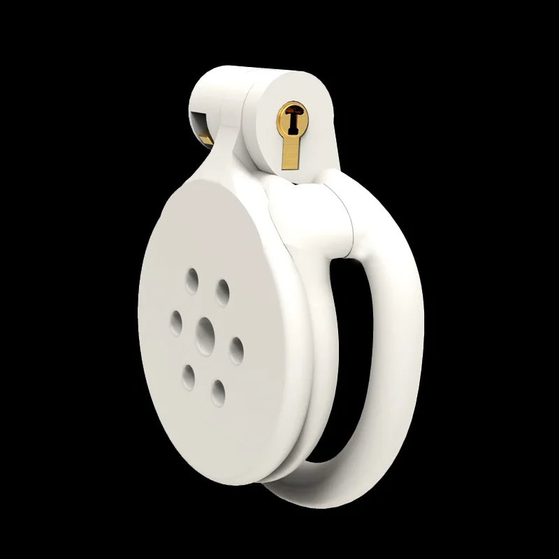 New Super Small Flat Male Chastity Cage Set With 4 Penis Lock Cock Ring Cobra Cock Cages Mamba Penis Cage Sex Toys For Men