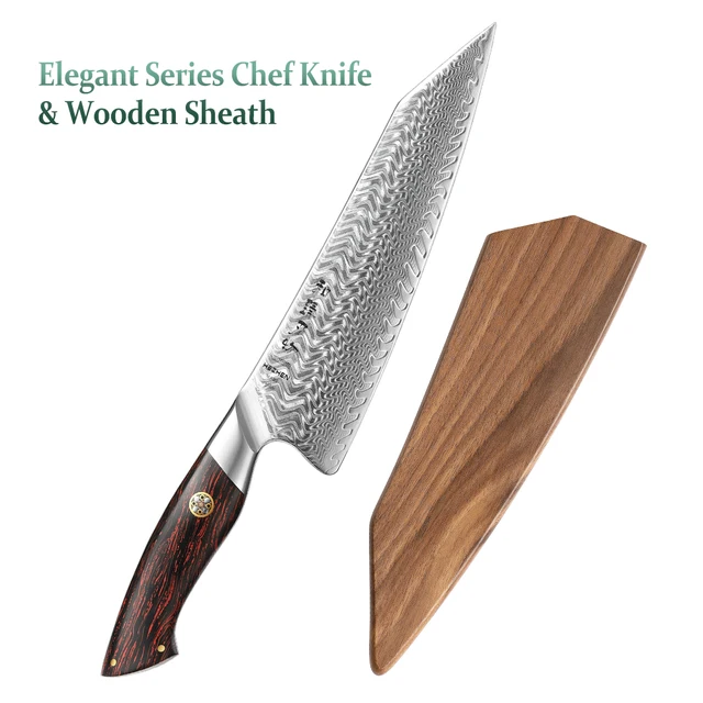 with wooden sheath