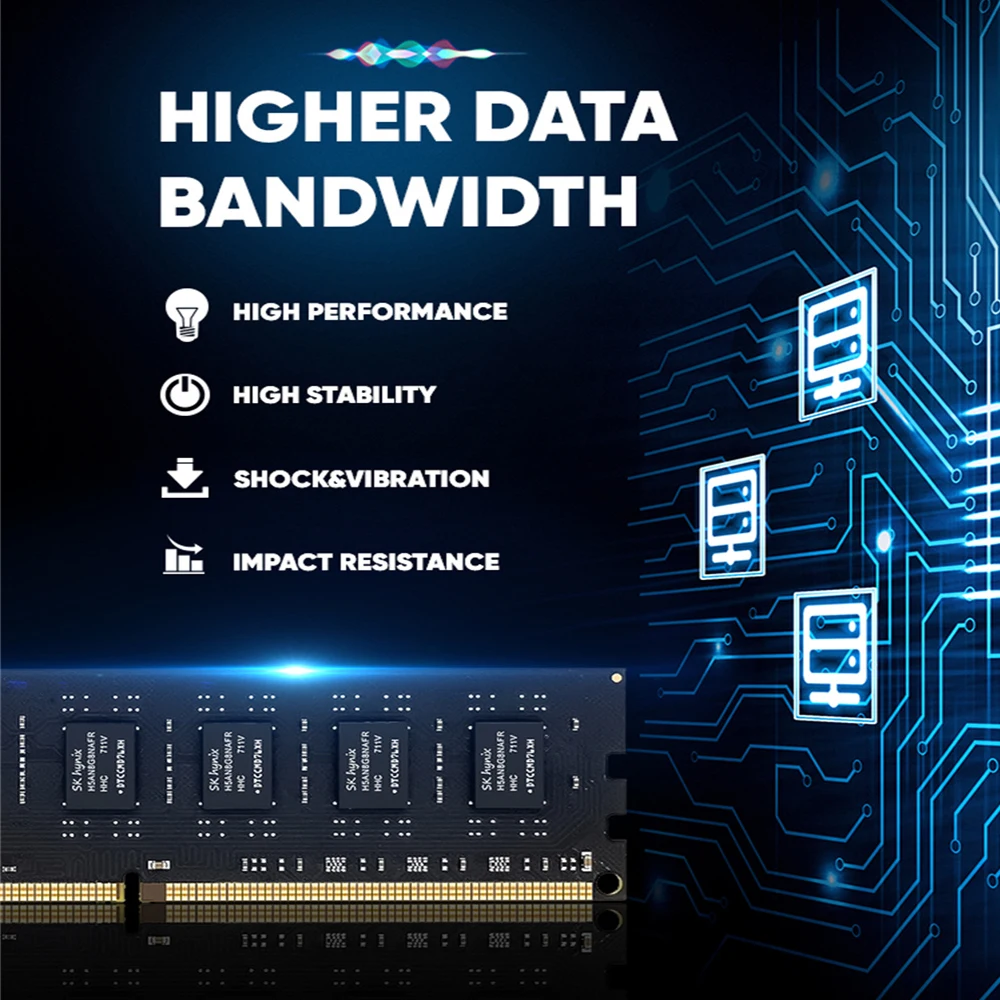 Walram 메모리 램, DDR3 8GB 16GB 3200 2666 2400 1333 1600 MHZ 240 핀 비 ECC UDIMM PC3-12800 PC 데스크탑 DDR4 컴퓨터 메모리 RAM