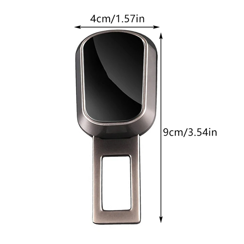 Car Safety Belt Buckle Extension Clip Seat Belt Buckle Metal Socket Plug Extender Tool One Button To Release Insert Socket