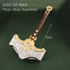 God of War Gaming Peripherals Thor Hammer PU Rubber Kratos 50CM Weapon Prop Model Toy Pendant Cosplay Martial Arts Weapons Toys 1