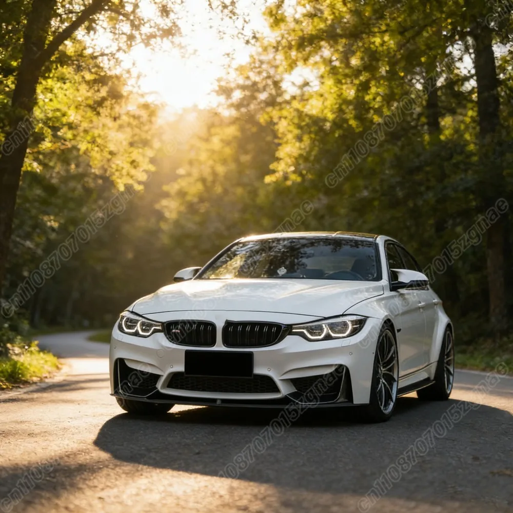 BMW 3 시리즈 F30 M3 2012 2013 2014 2015 2016 2017 2018 자동차 프론트 범퍼 MP 스타일 프론트 범퍼 립 디버터 가드 바디 키트
