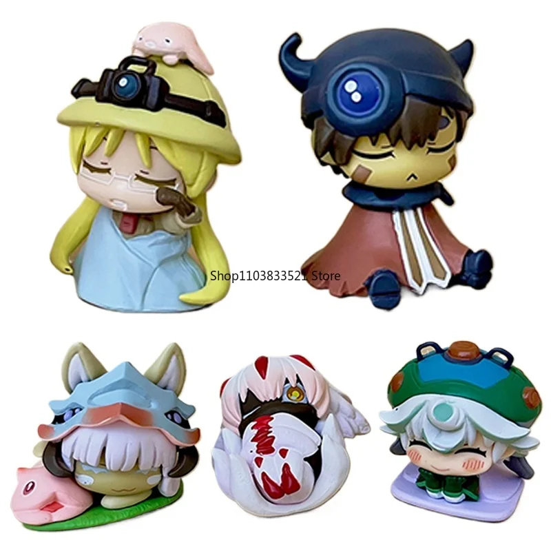 Figure Made In Abyss De Pulshuka/Faaputa – Figura De Anime Móvil Con Rostros Intercambiables, Estatua De PVC De 10 Cm Para Decoración Y Colección