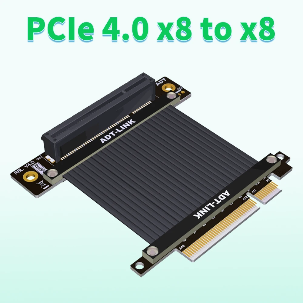 

PCI-E 4,0 ADT-Link PCIe 4,0 PCI-E Удлинительный Кабель-адаптер X8 Поддержка сетевой карты жесткого диска видеокарты