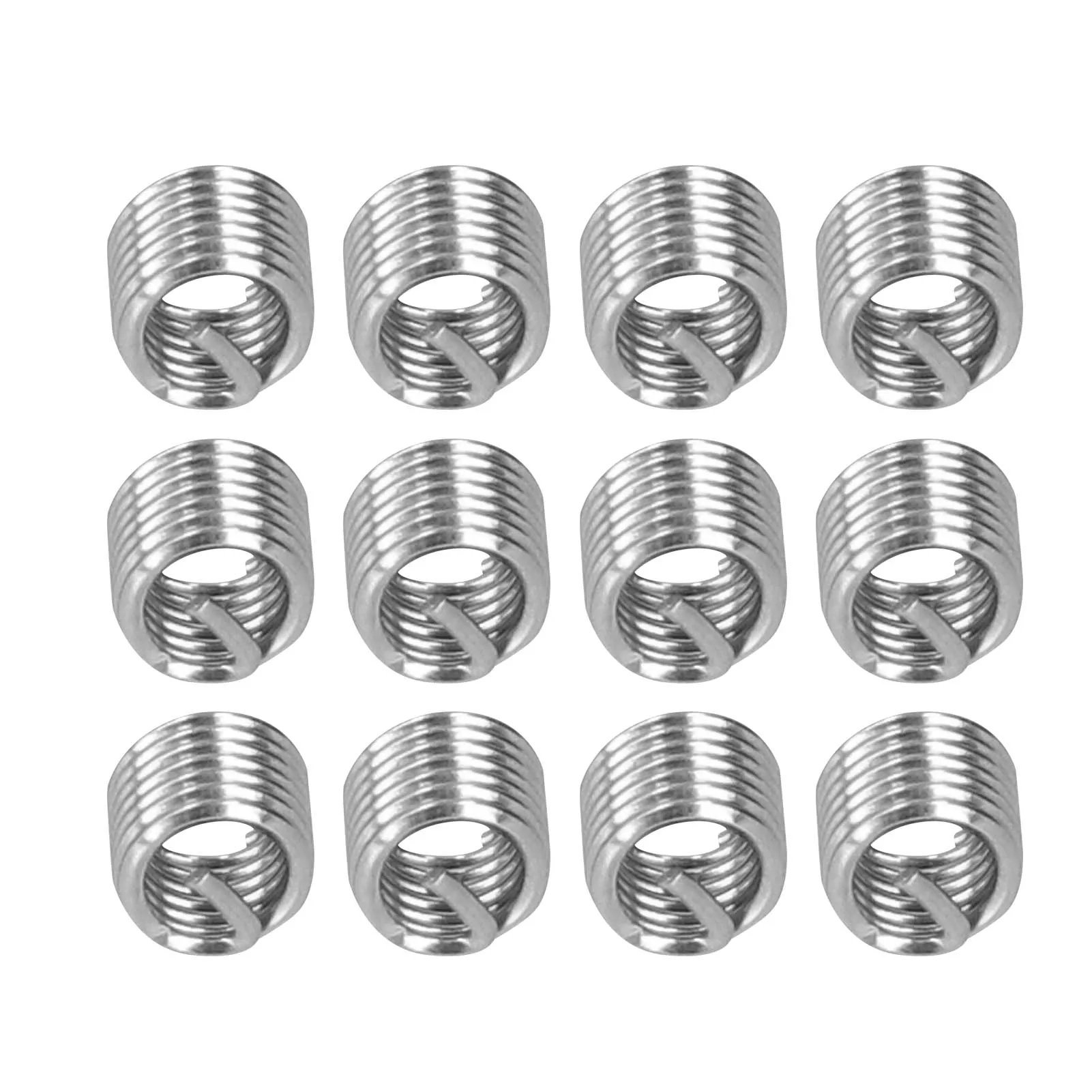 10 Inserti Filettati In Acciaio Inox - Riduzione M6x1.0 A M8x1.25 Per Riparazioni Meccaniche
