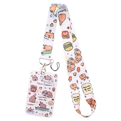 Adorable Capybara Lanyard with Card & Key Holder - Perfect Holiday Gift (20)