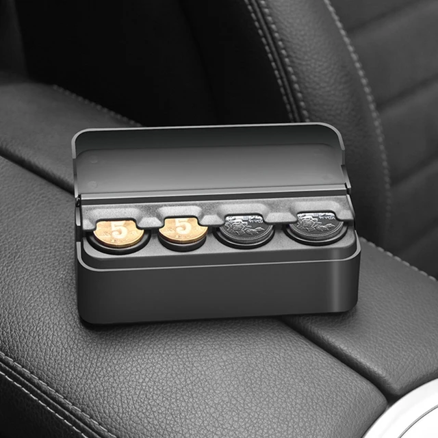 Porte-monnaie pour changement de voiture, organisateur de rangement  universel distributeur de pièces de monnaie boîte de rangement accessoires  pour camions - AliExpress