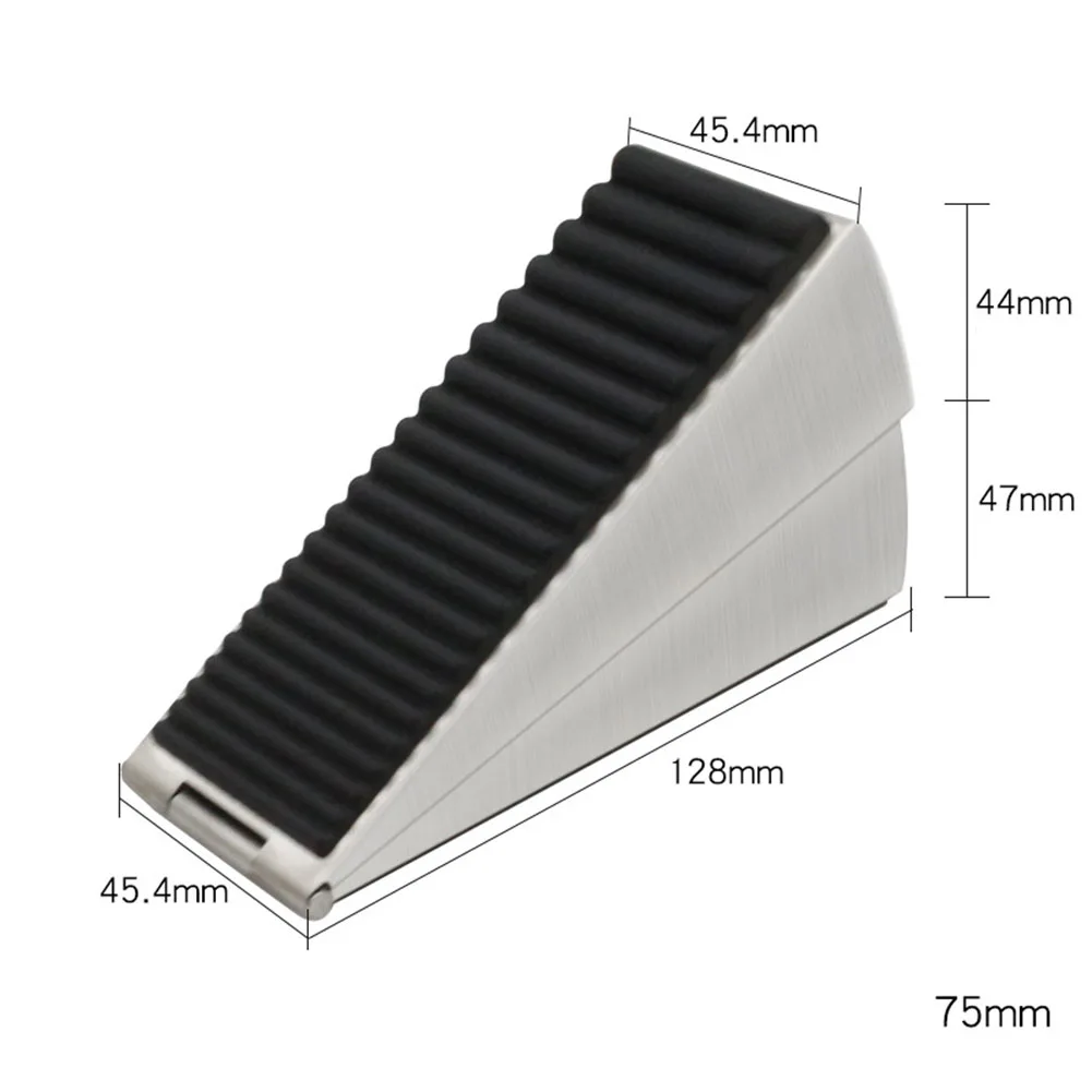 조정 가능한 용수철 문짝 스톱 고무 문짝 웨지, 미끄럼 방지 질감, 20mm, 60mm 문짝 갭에 적합, 쉽게 움직일 수 있음