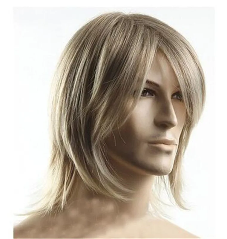Short Casual Light Brown Straight Human Hair Wig