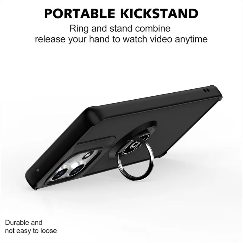 Armor Matte Shockproof Case with Magnetic Ring Holder and Stand