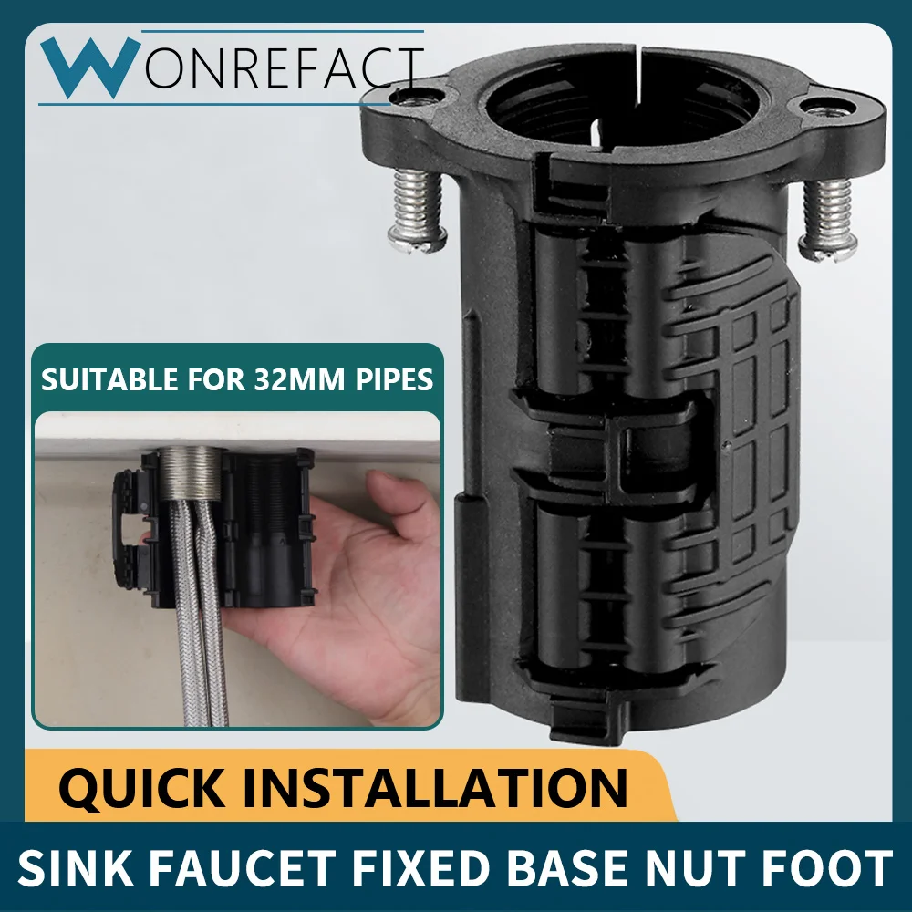 Kitchen Sink Faucet Fixed Base Nut Foot Accessories Bathroom Basin Pipe Quick Installation Repair Tool Faucet Sink Accessories