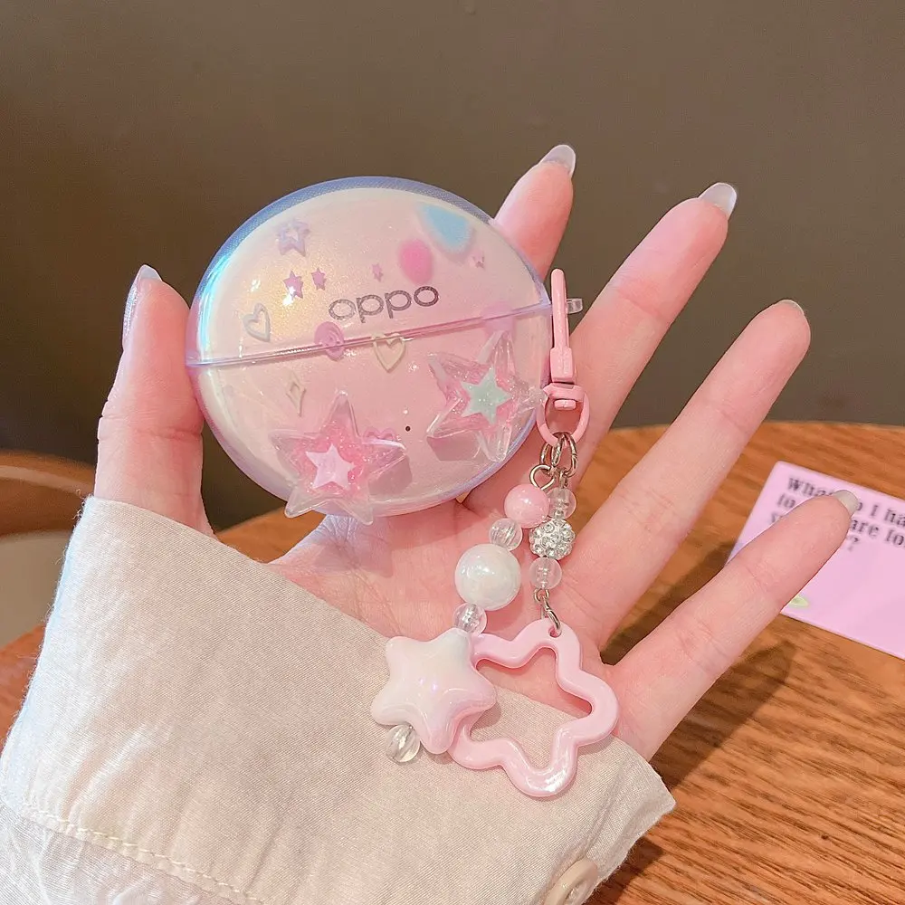 Cartoon Dog Star Butterfly Soft Case with Keychain - Earphone Protective Sleeve Cover Accessories
